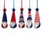 6.5" Patriotic 4th of July Americana Gnome Ornament Set